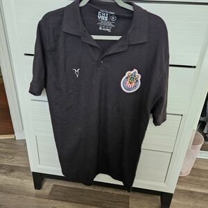 Civas Black Polo Shirt with Embroidered Crest